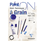 Bloc à dessin Clairefontaine Paint On A5 granuleux 20 feuilles 250g