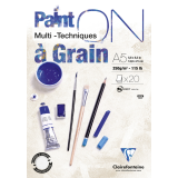 Tekenblok Clairfontaine Paint On A5 gekorreld 20 vel 250gr