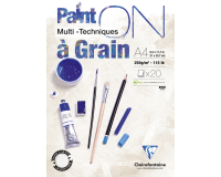 Tekenblok Clairefontaine Paint On A4 gekorreld 20 vel 250gr