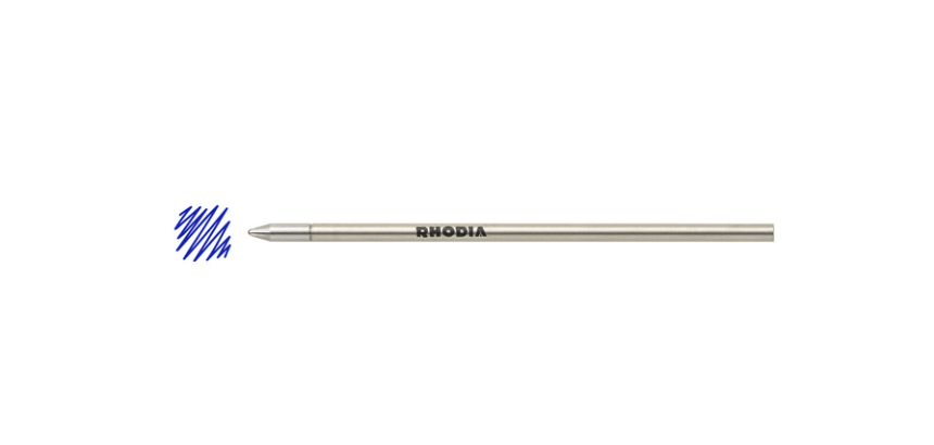 Rhodia scRipt 0.7mm blue ballpoint pen refill
