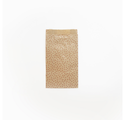 Sachet cadeau Clairefontaine 12x24x4,5cm kraft coeurs 50 pièces