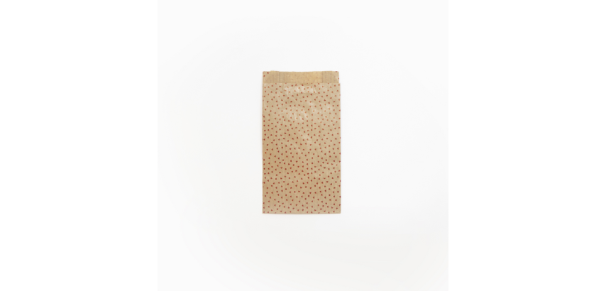 Sachet cadeau Clairefontaine 12x24x4,5cm kraft coeurs 50 pièces