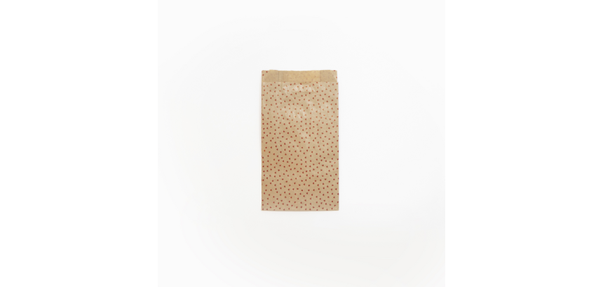 Sachet cadeau Clairefontaine 12x24x4,5cm kraft coeurs 50 pièces