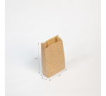 Sachet cadeau Clairefontaine 12x24x4,5cm kraft coeurs 50 pièces