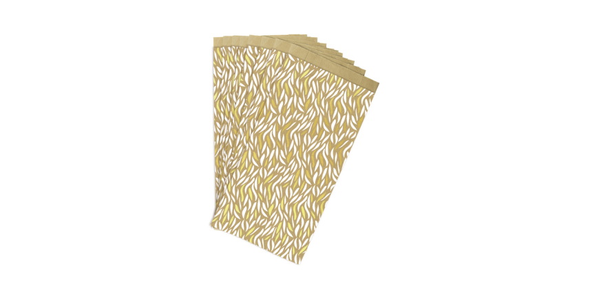 Cadeauzak Clairefontaine 12x24x4.5cm kraft golven 50 stuks