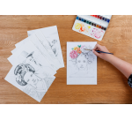 Bloc de coloriage Clairefontaine Odelia A4 Femmes