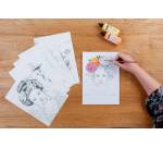 Bloc de coloriage Clairefontaine Odelia A4 Femmes