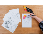 Bloc de coloriage Clairefontaine Odelia A4 Femmes