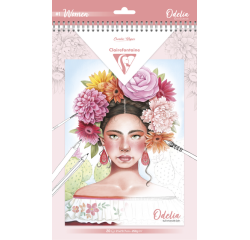 Kleurboek Clairefontaine Odelia A4 Vrouwen