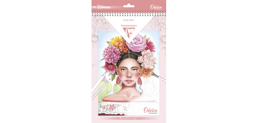 Clairefontaine Odelia A4 Coloring Pad Women
