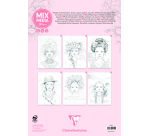 Bloc de coloriage Clairefontaine Odelia A4 Femmes