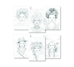 Bloc de coloriage Clairefontaine Odelia A4 Femmes