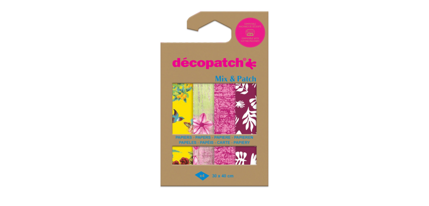 Papier Hobby Décopatch 30x40cn set 4 feuilles balade à Kyoto