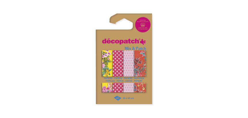 Hobbypapier Décopatch 30x40cm set à 4 vel thema Wandeling in Kyoto