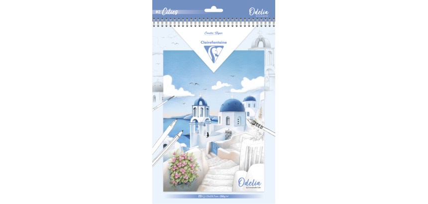 Kleurboek Clairefontaine Odelia A4 Steden