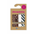 Hobbypapier Décopatch 30x40cm set à 4 vel thema dierenhuid