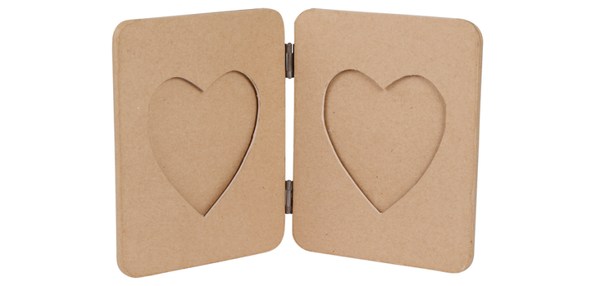 Decorative item Decopatch photo frame album with hearts 14x1.5x48cm