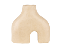 Double footed vase 19x7x18 cm - Kraft