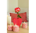 Objet à décorer Décopatch vase coeur waterproof 13x5x13cm