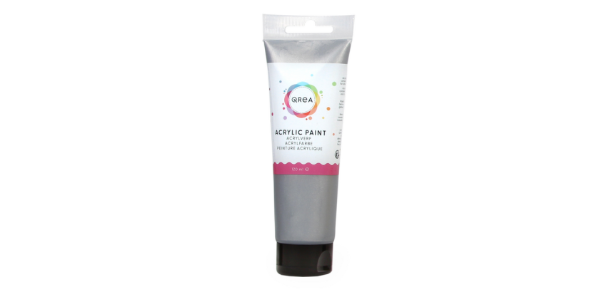 Qrea Acrylic Paint 120ml Silver