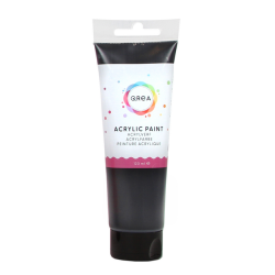 Peinture acrylique Qrea 120ml noir