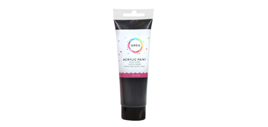 Qrea acrylic paint 120ml black
