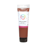 Peinture acrylique Qrea 120ml sienne brûlée