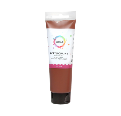 Peinture acrylique Qrea 120ml sienne brûlée
