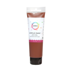 Peinture acrylique Qrea 120ml sienne brûlée