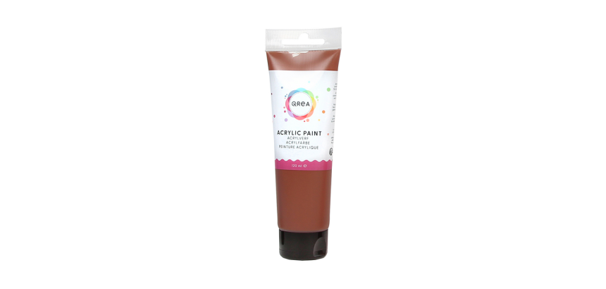 Qrea Acrylic Paint 120ml Burnt Sienna