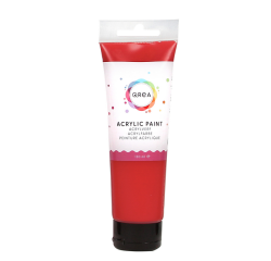 Peinture acrylique Qrea 120ml vermillon