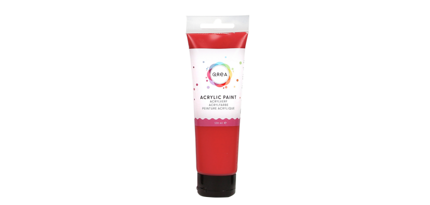 Qrea acrylic paint 120ml vermilion