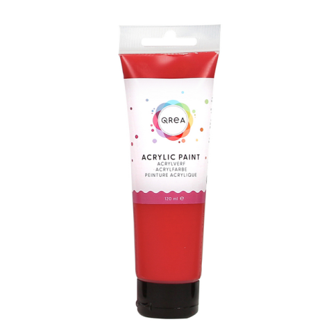 Peinture acrylique Qrea 120ml vermillon