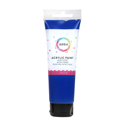 Peinture acrylique Qrea 120ml bleu phalto