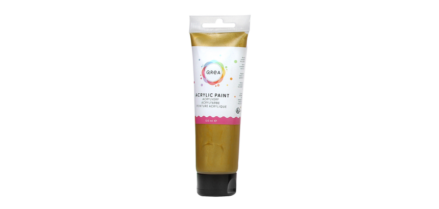 120ml Gold Qrea Acrylic Paint