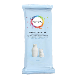 Pâte à modeler Qrea séchage à l'air blanc 1000g