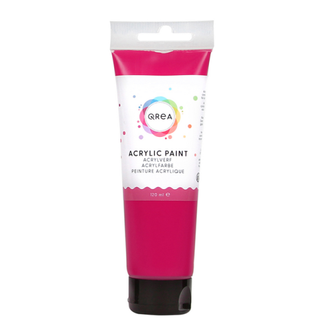 Peinture acrylique Qrea 120ml magenta