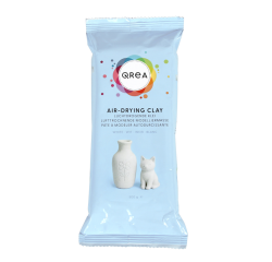 Pâte à modeler Qrea séchage à l'air blanc 500g