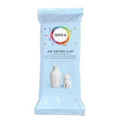 Pâte à modeler Qrea séchage à l'air blanc 500g