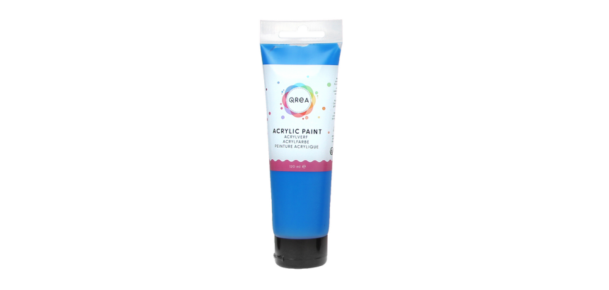 Qrea Acrylic Paint 120ml Primary Blue