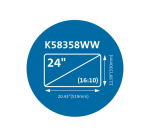 Filtre de confidentialité Kensington MagPro 24 inch 16:10