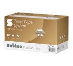 Satino JT3 PureSoft Toilet Paper 307140 Roll System 2-ply 100m Natural
