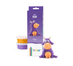 Pâte à modeler Hey Clay Vache set 3 pièces