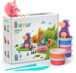 Pâte à modeler Hey Clay Animaux set 15 pièces
