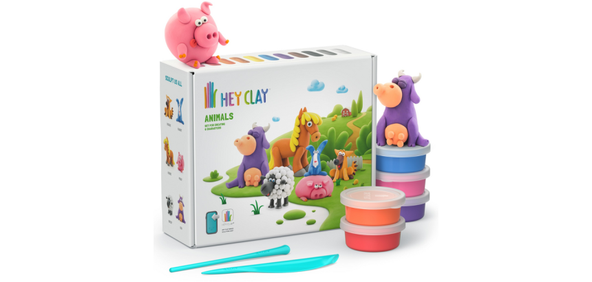 Klei Hey Clay dieren set à 15 delen