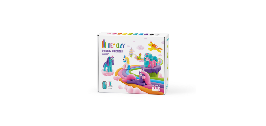 Pâte à modeler Hey Clay Licorne set 15 pièces