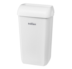 Poubelle Satino ouverte 23 litres blanc 332580