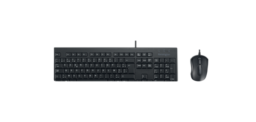 Clavier AZERTY + souris Kensington EQ KM100 filaire