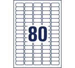 Etiquette Avery L7872-20 35,6x16,9mm 1600 étiquettes