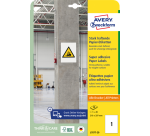 Etiket Avery L7877-20 210x297mm 20 stuks